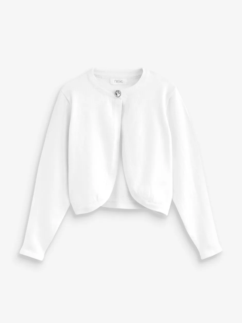 Gebreide Kleding*Next - Gelegenheidsvest met bolero (3 mnd- 16 jr) Wit