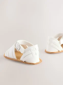 Babyschoenen|Next - Geweven babysandalen (0-24mnd) Wit