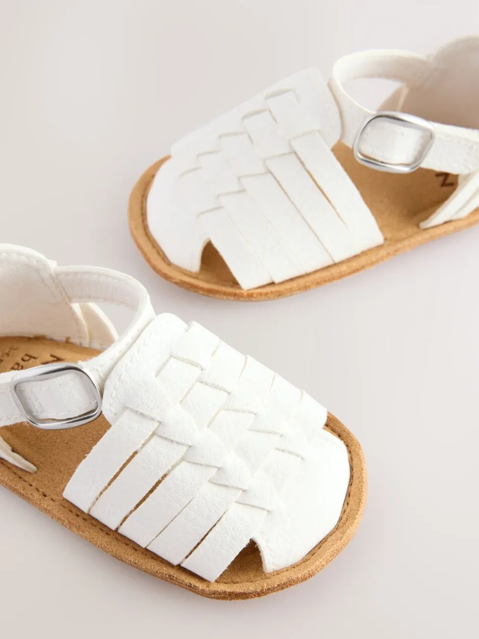 Babyschoenen|Next - Geweven babysandalen (0-24mnd) Wit