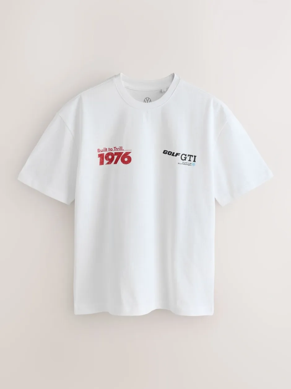 T-Shirts En Hemden*Next - Hot Hatch T-shirt met autoprint Wit