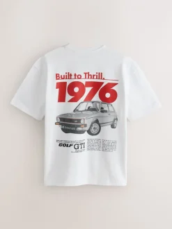 T-Shirts En Hemden*Next - Hot Hatch T-shirt met autoprint Wit