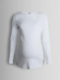 Moederschap*Jojo Maman Bébé Wit - 2-Pack Ribbed Maternity & Nursing Tops
