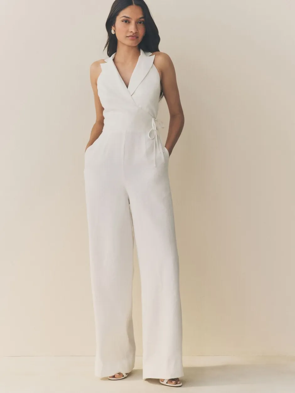 Jumpsuits En Playsuits*Next - Jumpsuit met halterhals Wit