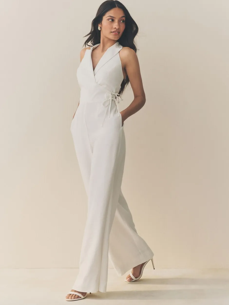 Jumpsuits En Playsuits*Next - Jumpsuit met halterhals Wit