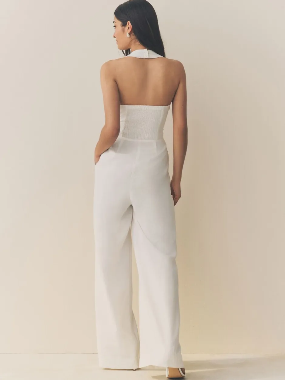 Jumpsuits En Playsuits*Next - Jumpsuit met halterhals Wit