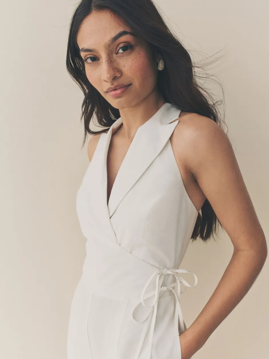 Jumpsuits En Playsuits*Next - Jumpsuit met halterhals Wit