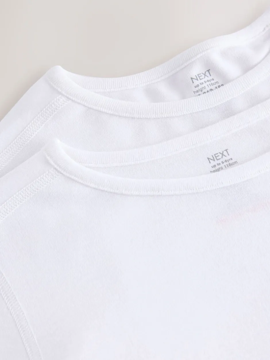 Ondergoed|Schoolkleding*Next Wit - Kind To Skin T-shirts 2 stuks (12mnd-12jr)