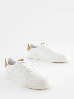 Sneakers*Next - Lage vetersneakers Wit