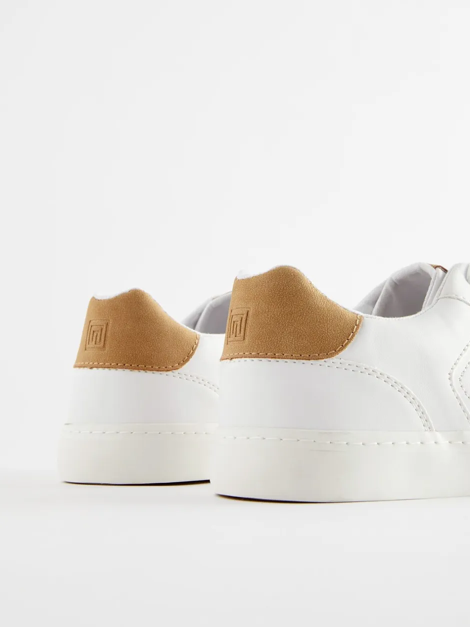 Sneakers*Next - Lage vetersneakers Wit