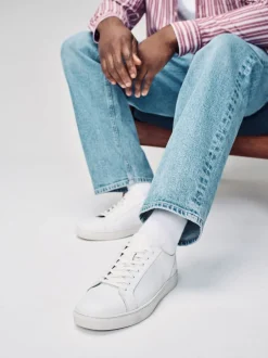 Schoenen|Next - Leren sneakers Wit