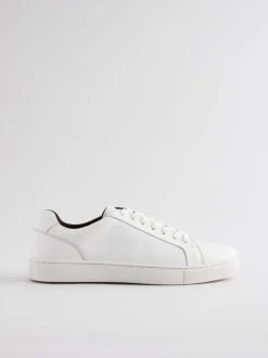 Schoenen|Next - Leren sneakers Wit