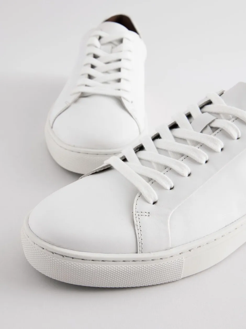 Schoenen|Next - Leren sneakers Wit