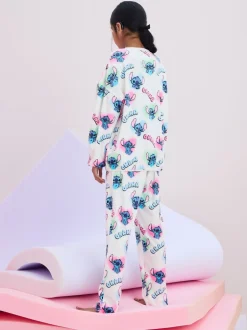 Nachtkleding En Pyjama's|Pyjama's*Next Wit - Lilo & Stitch Cosy Fleece Pyjamas (3-16yrs)