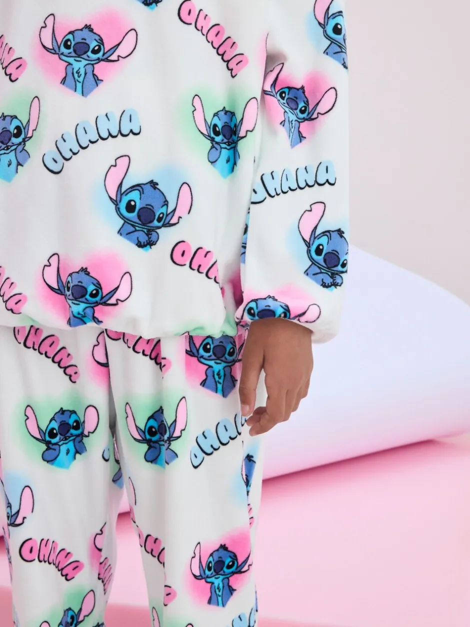 Nachtkleding En Pyjama's|Pyjama's*Next Wit - Lilo & Stitch Cosy Fleece Pyjamas (3-16yrs)