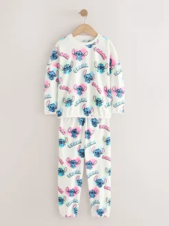 Nachtkleding En Pyjama's|Pyjama's*Next Wit - Lilo & Stitch Cosy Fleece Pyjamas (3-16yrs)