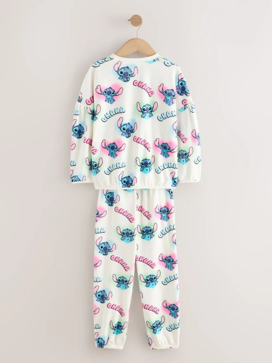 Nachtkleding En Pyjama's|Pyjama's*Next Wit - Lilo & Stitch Cosy Fleece Pyjamas (3-16yrs)