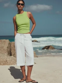 Shorts*Next Wit - Linen Blend Pull On Shorts