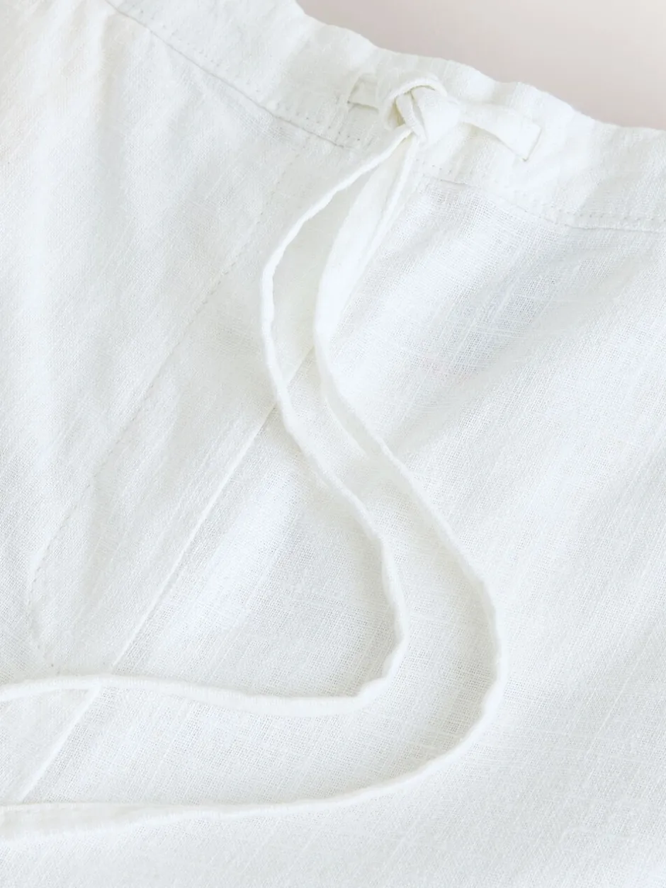 Shorts*Next Wit - Linen Blend Pull On Shorts