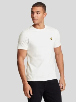 T-Shirts En Hemden|Lyle & Scott Wit - T-shirt met ronde hals van katoen