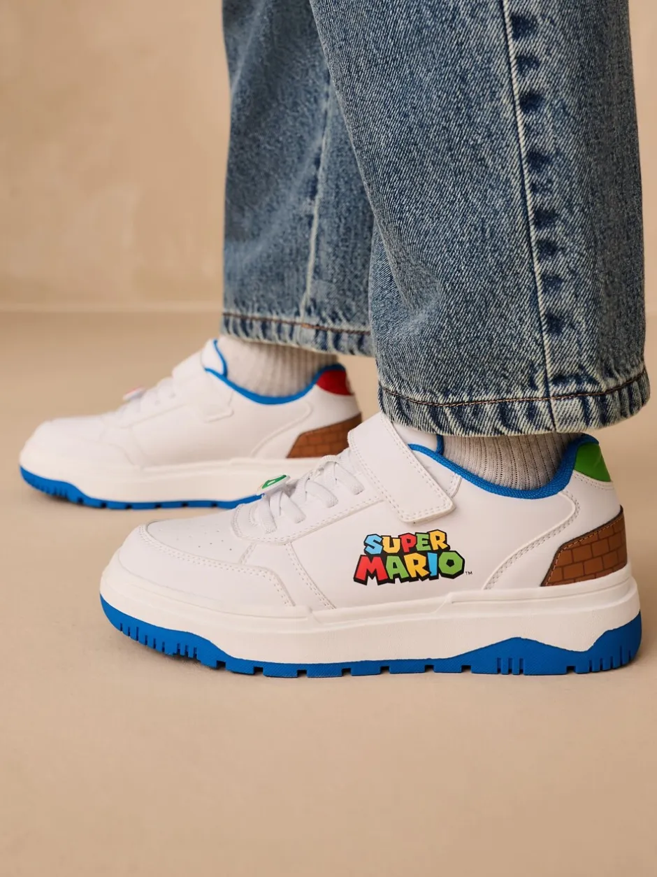 Sneakers|Next Wit - Mario Elastische Vetersneakers