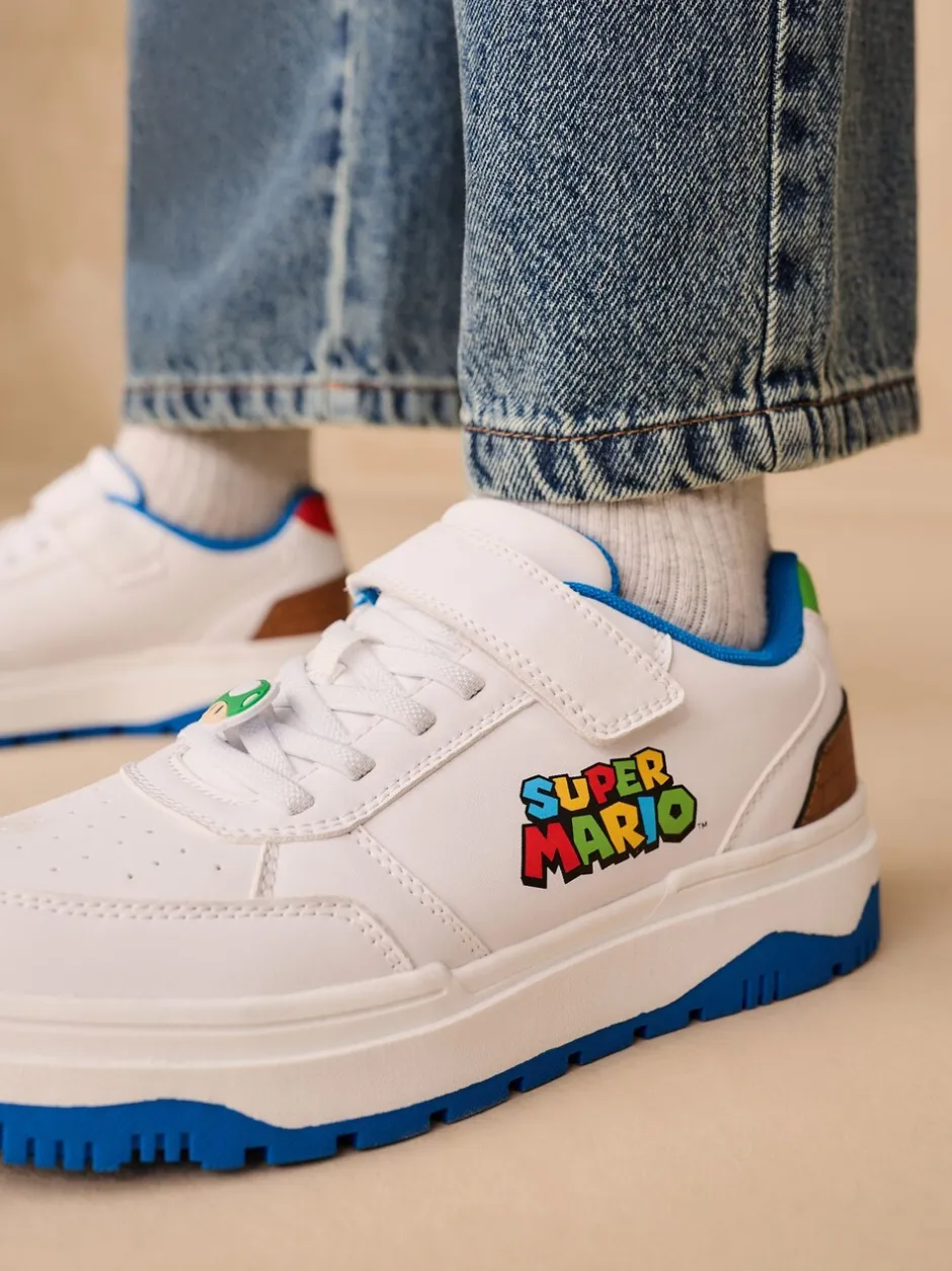 Sneakers|Next Wit - Mario Elastische Vetersneakers