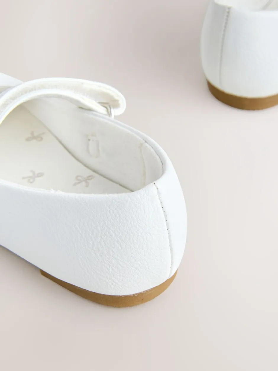 Gelegenheidskleding|Next - Mary Jane gelegenheidsschoenen met klittenbandsluiting Wit