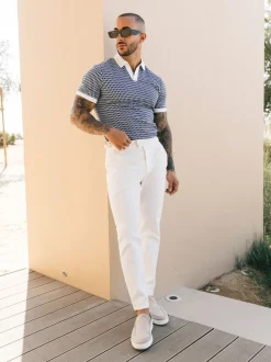 Broeken En Chino's|MAUVAIS - Beaufort stretchy chino's Wit