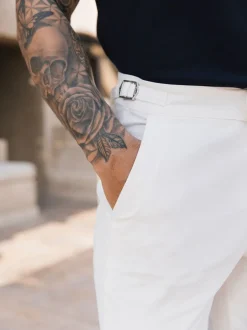 Broeken En Chino's|MAUVAIS - Beaufort stretchy chino's Wit