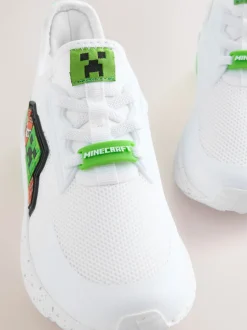 Sneakers|Sneakers*Next Wit - Minecraft sneakers met elastische veters