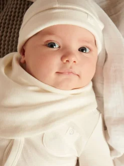 Mutsen, Handschoenen En Sjaals*Mori Wit - Supersoft Babyhoedje
