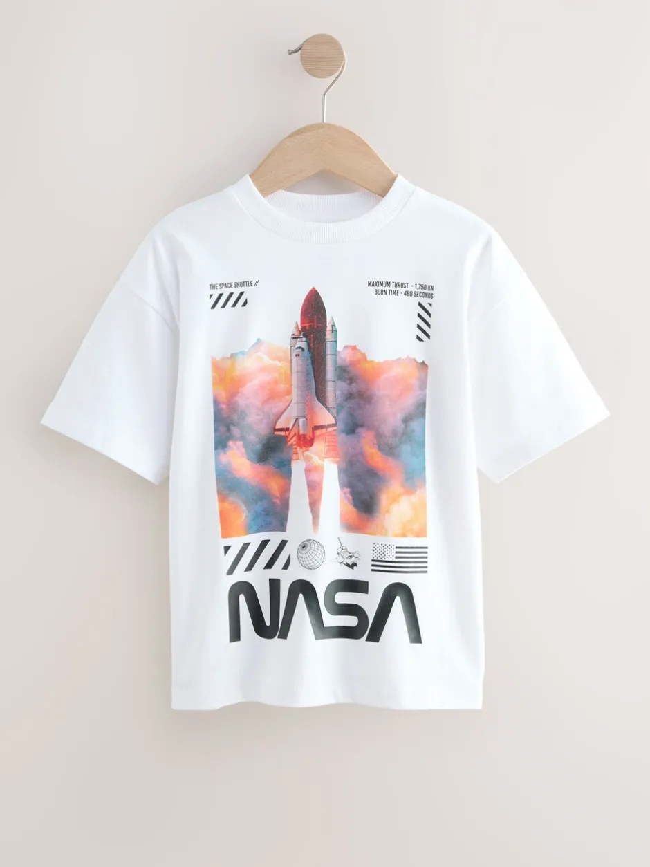T-Shirts|Tops*Next - NASA T-shirt met korte mouwen (3-16jaar) Wit