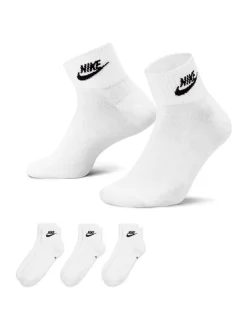 Sokken|Sokken*Nike - Everyday Essential Ankle 100% Cotton Socks 3 Pack Wit