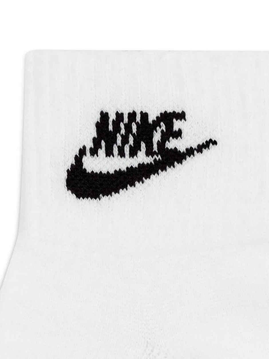 Sokken|Sokken*Nike - Everyday Essential Ankle 100% Cotton Socks 3 Pack Wit
