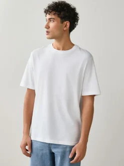 T-Shirts En Hemden*Next Wit - Normale Pasvorm - Essential katoenen T-shirts verpakking van 6