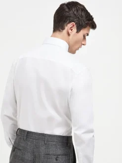 Formele Overhemden|Shirts|Next Wit - Normale Pasvorm - Gemakkelijk te strijken Oxford overhemd met doorlopende knopen