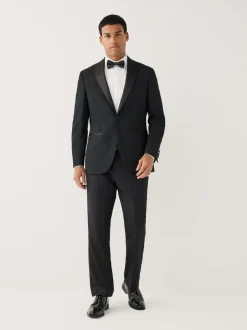 Formele Overhemden|Shirts|Next Wit - Normale Pasvorm - Occasion Pleated Bib Double Cuff Dress Shirt