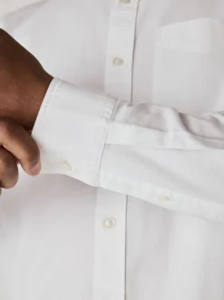 Shirts*Next Wit - Normale Pasvorm - Oxford-hemd met lange mouwen