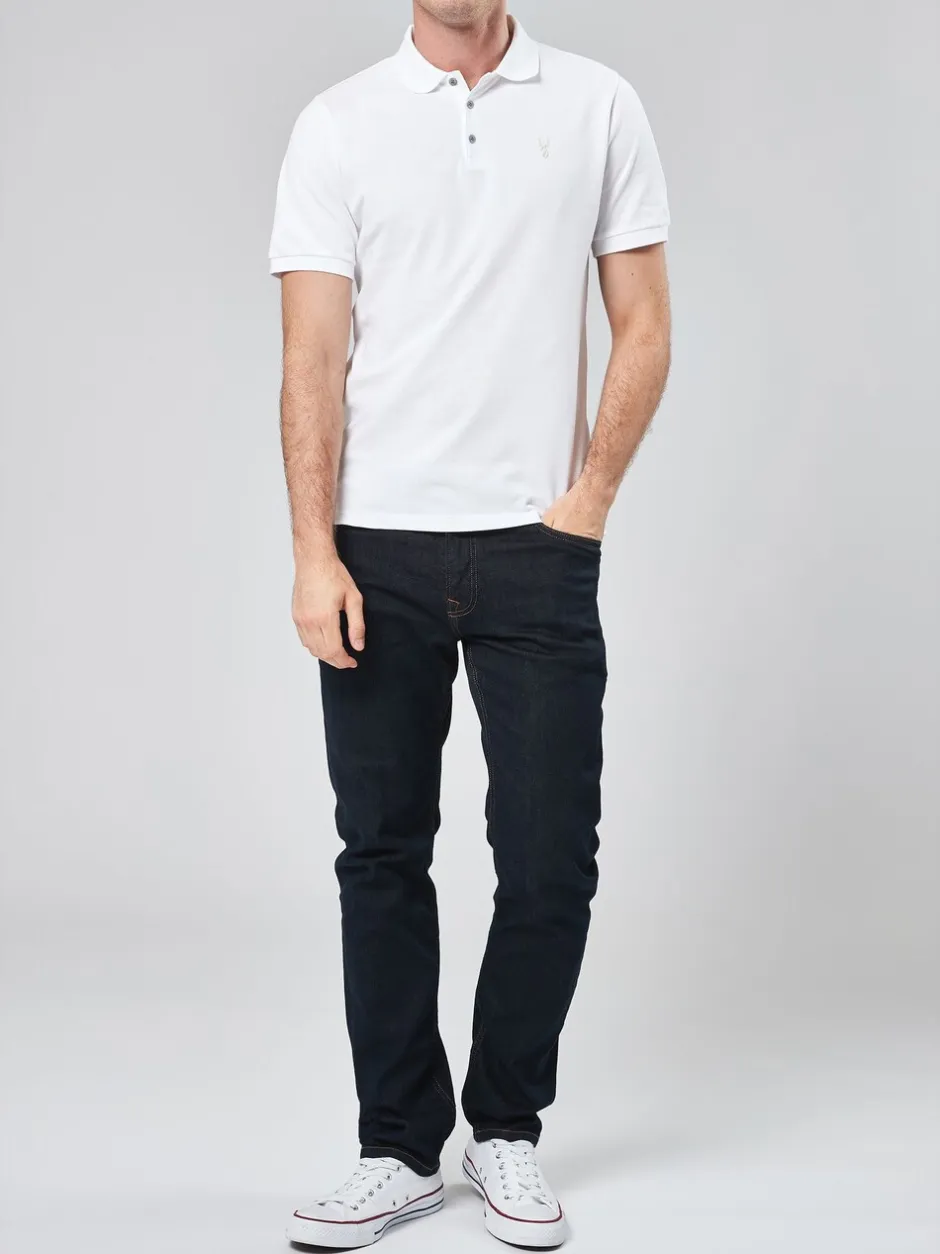Poloshirts|T-Shirts En Hemden|Next Wit - Normale Pasvorm - Piqué poloshirt met korte mouwen