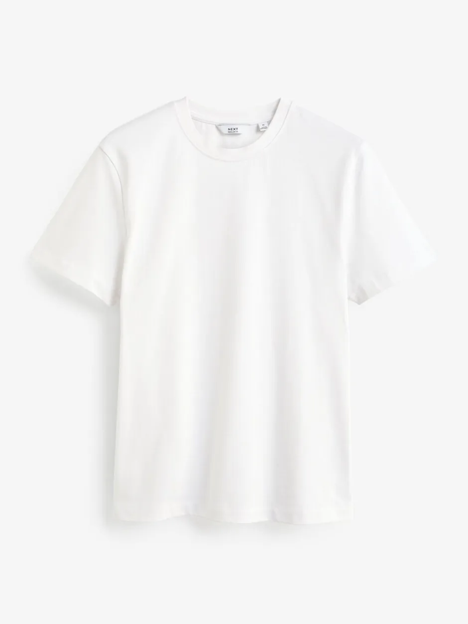 Loungewear|T-Shirts En Hemden*Next Wit - Normale Pasvorm - Zwaar T-shirt