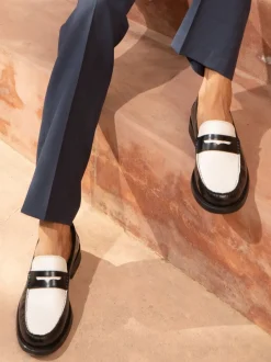 Schoenen|Off The Hook - Monro Loafer Formal Casual Slip-On Leather Shoes Wit