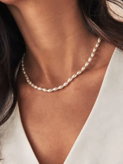Sieraden*Next Wit - Pearl Effect Short Necklace