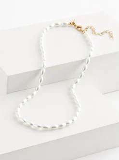 Sieraden*Next Wit - Pearl Effect Short Necklace
