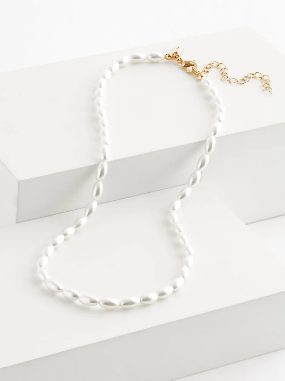 Sieraden*Next Wit - Pearl Effect Short Necklace
