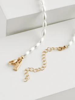 Sieraden*Next Wit - Pearl Effect Short Necklace