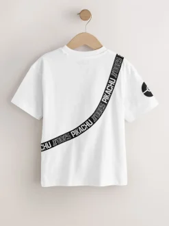 T-Shirts|Tops*Next Wit - Pokemon T-shirt met korte mouwen en tas (4-14jr)