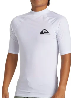 Badkleding*Quiksilver - UPF50 uv-werend hemdje met korte mouwen Wit