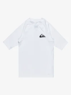 Badkleding|Quiksilver - Youth UPF50 uv-werend hemdje met korte mouwen Wit