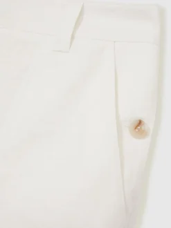 Shorts|Reiss - Ashby Linnen Shorts Wit