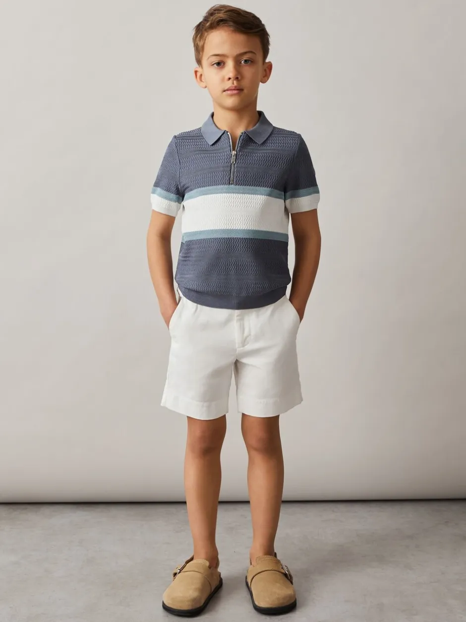 Shorts|Reiss - Wicket Korte chino met stretch Wit