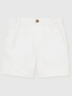Shorts|Reiss - Wicket Korte chino met stretch Wit